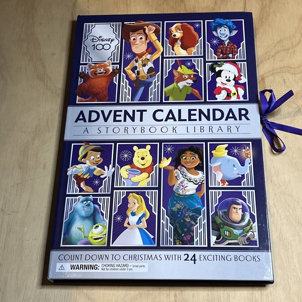 Disney 100 Advent Calendar a Storybook Library: Countdown to Christmas 2023 NEW